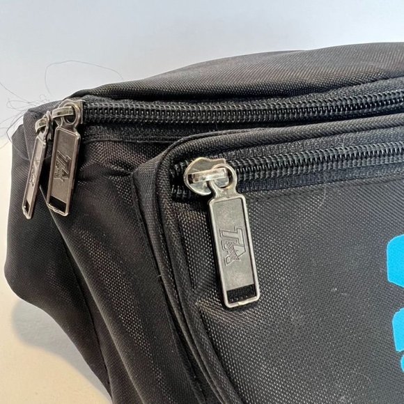 Starter Black Nylon Fanny Pack Adjustable Waist, one size, sport waistpack - Picture 3 of 8